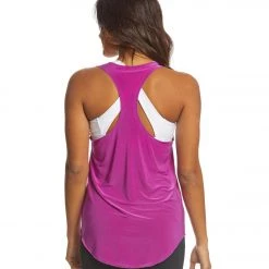 Onzie Lightweight Glossy Flow Yoga Tank Top Electric Purple CLOTHING 10 Onzie Lightweight Glossy Flow Yoga Tank Top Electric Purple CLOTHING