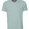 PrAna Men's V Neck Short Sleeve Workout Tee Agave Heather