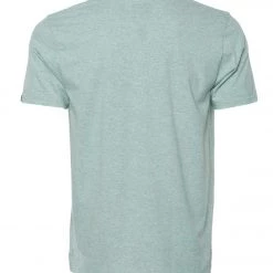 PrAna Men's V Neck Short Sleeve Workout Tee Agave Heather