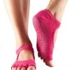 CLOTHING Toesox Bella Half-Toe Yoga Grip Socks Fuchsia 1 CLOTHING Toesox Bella Half-Toe Yoga Grip Socks Fuchsia