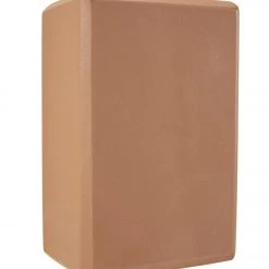 YOGA MATS & PROPS Everyday Yoga 4 Inch Foam Yoga Block Hazelnut