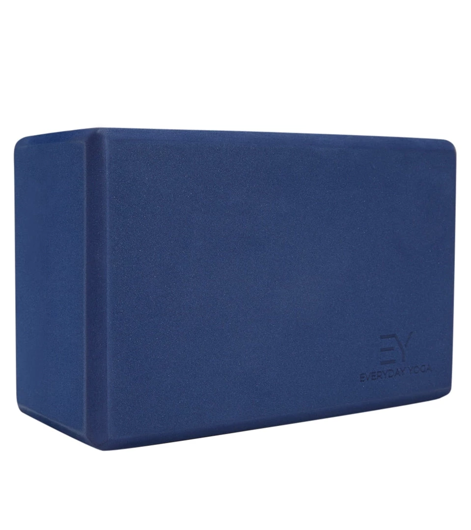 Everyday Yoga 4 Inch Foam Yoga Block True Navy 3 Everyday Yoga 4 Inch Foam Yoga Block True Navy