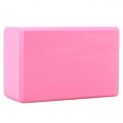 YOGA MATS & PROPS Everyday Yoga 4 Inch Foam Yoga Block Pink