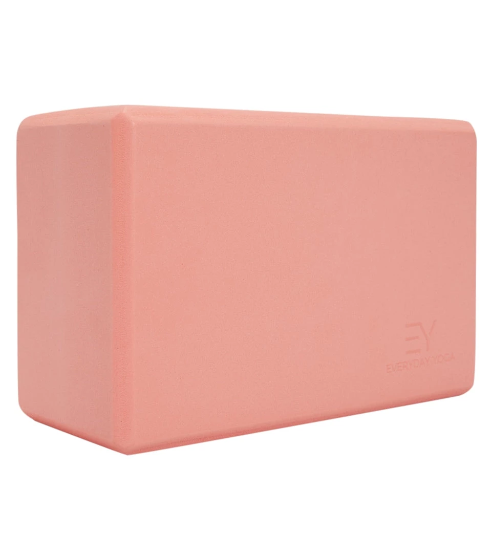 Everyday Yoga 4 Inch Foam Yoga Block Coral 3 Everyday Yoga 4 Inch Foam Yoga Block Coral