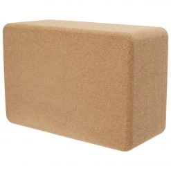 Everyday Yoga Cork Yoga Block 3 Inch Natural 4 Inch