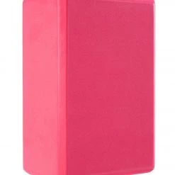 YOGA MATS & PROPS Everyday Yoga 4 Inch Foam Yoga Block Bright Pink
