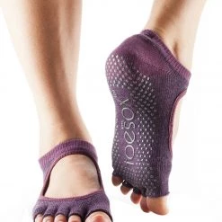 CLOTHING Toesox Bella Half-Toe Yoga Grip Socks Dusk