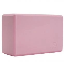 Everyday Yoga 4 Inch Foam Yoga Block Dusty Rose YOGA MATS & PROPS