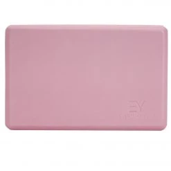 Everyday Yoga 4 Inch Foam Yoga Block Dusty Rose YOGA MATS & PROPS