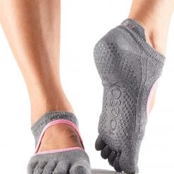 Toesox Bellarina Full-Toe Yoga Grip Socks Pepper ACCESSORIES