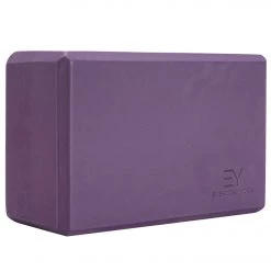 Everyday Yoga 4 Inch Foam Yoga Block Plum YOGA MATS & PROPS