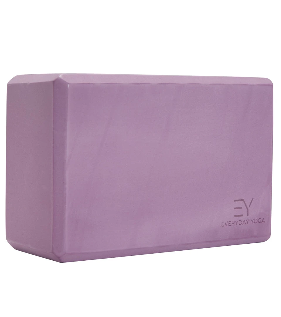 Everyday Yoga 4 Inch Foam Yoga Block Lilac 3 Everyday Yoga 4 Inch Foam Yoga Block Lilac