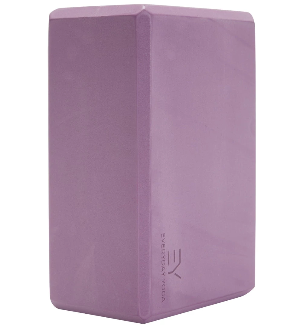 Everyday Yoga 4 Inch Foam Yoga Block Lilac 4 Everyday Yoga 4 Inch Foam Yoga Block Lilac