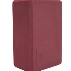 Everyday Yoga 4 Inch Foam Yoga Block Merlot YOGA MATS & PROPS