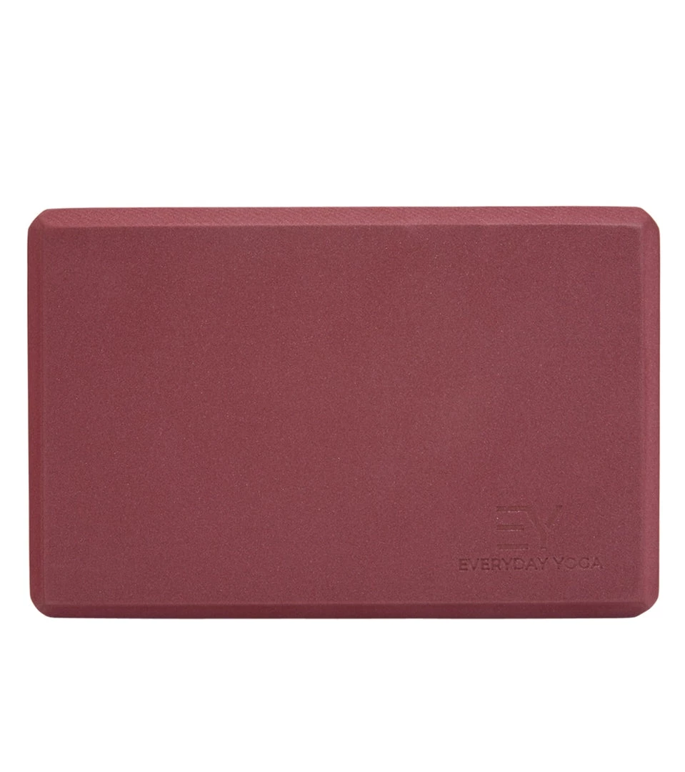 Everyday Yoga 4 Inch Foam Yoga Block Merlot YOGA MATS & PROPS 5 Everyday Yoga 4 Inch Foam Yoga Block Merlot YOGA MATS & PROPS