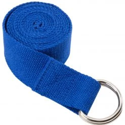 Everyday Yoga 8 Foot Yoga Strap D-Ring Blue YOGA MATS & PROPS