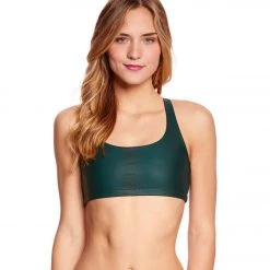 Onzie Chic Yoga Sports Bra Green Venom CLOTHING