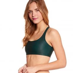 Onzie Chic Yoga Sports Bra Green Venom CLOTHING