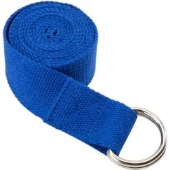 YOGA MATS & PROPS Everyday Yoga 6 Foot Yoga Strap D-Ring Blue