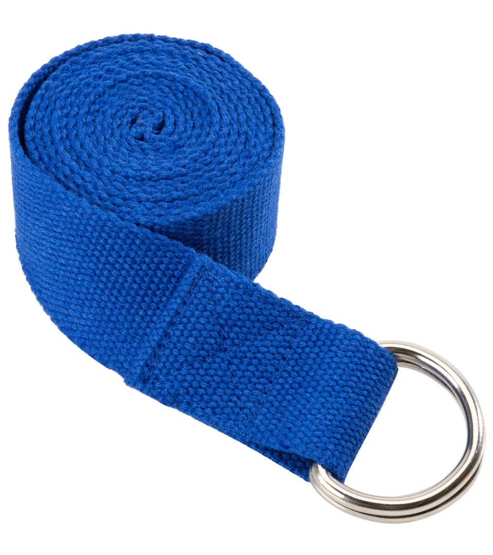 YOGA MATS & PROPS Everyday Yoga 6 Foot Yoga Strap D-Ring Blue 3 YOGA MATS & PROPS Everyday Yoga 6 Foot Yoga Strap D-Ring Blue