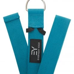 Everyday Yoga 8 Foot Yoga Strap D-Ring Peacock