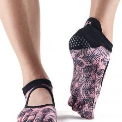 Toesox Bellarina Full-Toe Yoga Grip Socks Palm