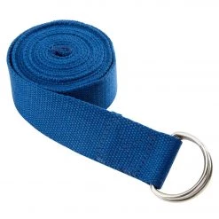 YOGA MATS & PROPS Everyday Yoga 6 Foot Yoga Strap D-Ring Lapis
