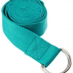 Everyday Yoga 6 Foot Yoga Strap D-Ring Aqua