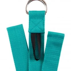 Everyday Yoga 6 Foot Yoga Strap D-Ring Aqua
