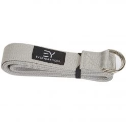 Everyday Yoga 8 Foot Yoga Strap D-Ring Slate YOGA MATS & PROPS