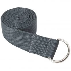 Everyday Yoga 6 Foot Yoga Strap D-Ring Charcoal YOGA MATS & PROPS