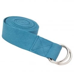 YOGA MATS & PROPS Everyday Yoga 8 Foot Yoga Strap D-Ring Spruce