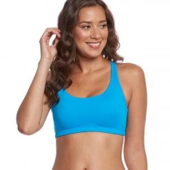 Onzie Chic Yoga Sports Bra Indian Blue