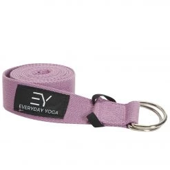 Everyday Yoga 6 Foot Yoga Strap D-Ring Lilac YOGA MATS & PROPS
