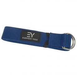 Everyday Yoga 8 Foot Yoga Strap D-Ring True Navy