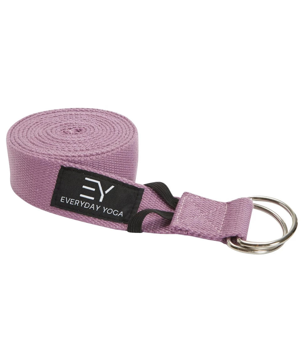 Everyday Yoga 8 Foot Yoga Strap D-Ring Lilac YOGA MATS & PROPS 7 Everyday Yoga 8 Foot Yoga Strap D-Ring Lilac YOGA MATS & PROPS