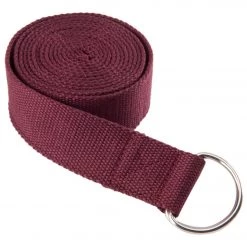 Everyday Yoga 8 Foot Yoga Strap D-Ring Merlot YOGA MATS & PROPS