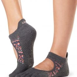 Toesox Bellarina Full-Toe Yoga Grip Socks Sundown ACCESSORIES