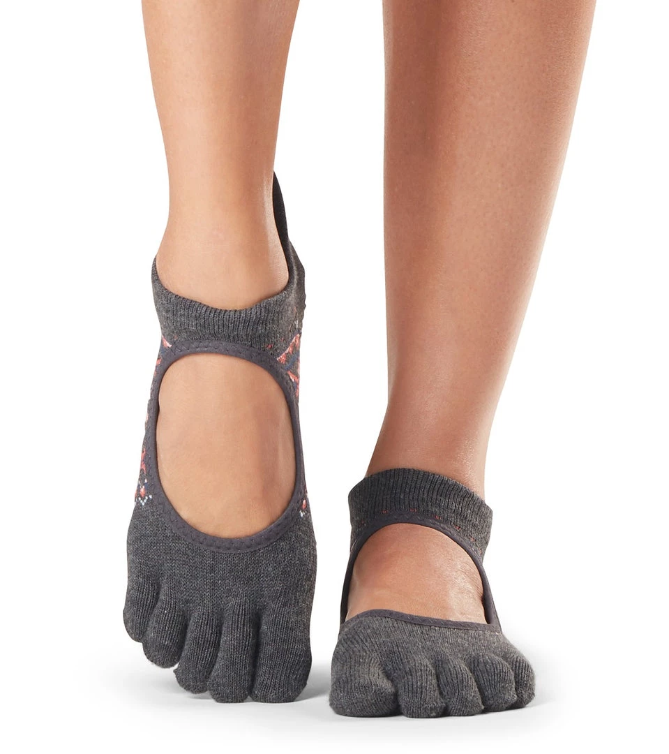 Toesox Bellarina Full-Toe Yoga Grip Socks Sundown ACCESSORIES 4 Toesox Bellarina Full-Toe Yoga Grip Socks Sundown ACCESSORIES