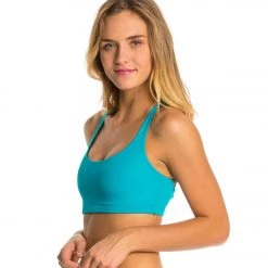 Onzie Chic Yoga Sports Bra Teal CLOTHING 10 Onzie Chic Yoga Sports Bra Teal CLOTHING