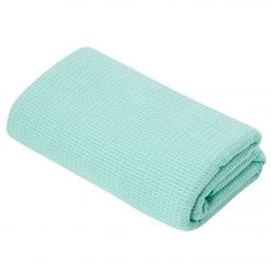 Everyday Yoga Waffle Grip Mat Towel Light Teal