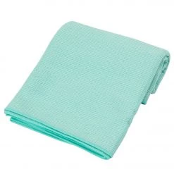 Everyday Yoga Waffle Grip Mat Towel Light Teal