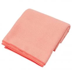 YOGA MATS & PROPS Everyday Yoga Waffle Grip Mat Towel Coral