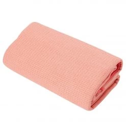 YOGA MATS & PROPS Everyday Yoga Waffle Grip Mat Towel Coral
