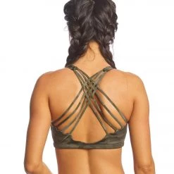 Onzie Chic Yoga Sports Bra Moss Camo