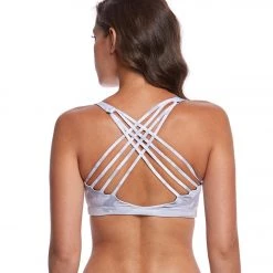 Onzie Chic Yoga Sports Bra Gray Camo