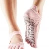 Toesox Bellarina Full-Toe Yoga Grip Socks Fishnet Kiss
