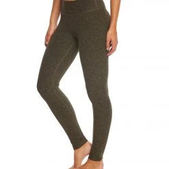 CLOTHING Beyond Yoga Spacedye Essential Long Legging Black/Aviator Green
