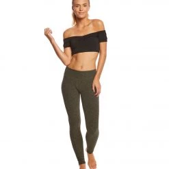 CLOTHING Beyond Yoga Spacedye Essential Long Legging Black/Aviator Green