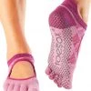 Toesox Bellarina Full-Toe Yoga Grip Socks Rosa